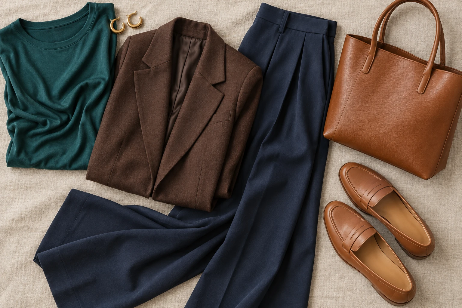 Teal + espresso + navy